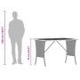 Mesa de jardín superficie de madera ratán PE negro 105x75x72 cm by , Garden tables - Ref: Foro24-4104140, Price: 113,80 €, Di...