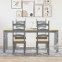 Juego de comedor Panama 5 pzas madera maciza de pino gris von , Möbelsets für Küchen und Esszimmer - Ref: Foro24-3345210, Pre...