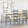 Juego de comedor Panama 5 pzas madera maciza de pino gris von , Möbelsets für Küchen und Esszimmer - Ref: Foro24-3345210, Pre...