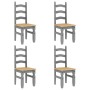 Juego de comedor Panama 5 pzas madera maciza de pino gris von , Möbelsets für Küchen und Esszimmer - Ref: Foro24-3345210, Pre...