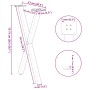 Patas para mesa comedor forma X 2uds acero negro 57x(72-73) cm by , Table legs - Ref: Foro24-4012912, Price: 53,07 €, Discoun...