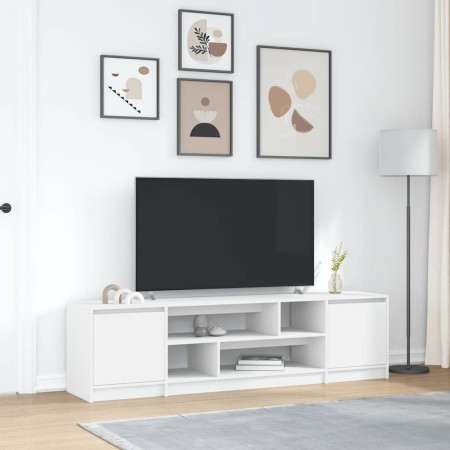 Mueble de TV de madera de ingeniería blanco 188,5x41x50 cm von , TV-Möbel - Ref: Foro24-3328417, Preis: 139,90 €, Rabatt: %