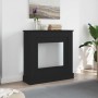Borde de chimenea roble negro 90x30x90 cm madera ingeniería von , Zubehör für Holzöfen und Kamine - Ref: Foro24-865984, Preis...