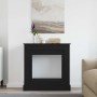 Borde de chimenea roble negro 90x30x90 cm madera ingeniería von , Zubehör für Holzöfen und Kamine - Ref: Foro24-865984, Preis...
