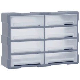 Organizador multicajones con 8 cajones grandes 52x16x37 cm