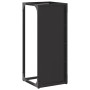 Leñero negro 25x25x60 cm Acero laminado en frío von , Brennholztaschen und -halter - Ref: Foro24-864259, Preis: 37,55 €, Raba...