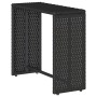 Set de muebles de jardín 5 pzas y cojines apilables negro by , Outdoor sofas - Ref: Foro24-4104163, Price: 242,50 €, Discount: %