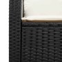 Set de muebles de jardín 5 pzas y cojines apilables negro by , Outdoor sofas - Ref: Foro24-4104163, Price: 242,50 €, Discount: %