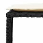Set de muebles de jardín 5 pzas y cojines apilables negro by , Outdoor sofas - Ref: Foro24-4104163, Price: 242,50 €, Discount: %