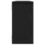 Estantes cúbicos de pared 2 uds roble negro 100x15x30 cm