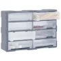 Multi-drawer organizer with 8 large drawers 52x16x37 cm by vidaXL, Toolboxes - Ref: Foro24-149600, Price: 54,20 €, Discount: %
