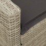 Sofá de jardín con cojines ratán sintético gris claro von , Gartensets - Ref: Foro24-3365334, Preis: 612,31 €, Rabatt: %