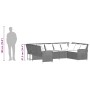 Sofá de jardín con cojines ratán sintético gris claro von , Gartensets - Ref: Foro24-3365334, Preis: 612,31 €, Rabatt: %