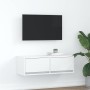 Mueble de TV de madera de ingeniería blanco 80x31x25,5 cm von , TV-Möbel - Ref: Foro24-861508, Preis: 56,37 €, Rabatt: %