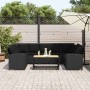 Sofás de jardín 3 piezas y cojines ratán sintético negro von , Gartensets - Ref: Foro24-3365329, Preis: 547,65 €, Rabatt: %