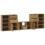Muebles de TV 5 uds. con almacenaje "ODDA" madera maciza pino von , TV-Möbel - Ref: Foro24-3365376, Preis: 270,56 €, Rabatt: %