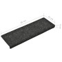 Alfombrillas de escalera 5 unidades gris 65x21x4 cm de vidaXL, Alfombrillas para escalones - Ref: Foro24-149724, Precio: 20,7...