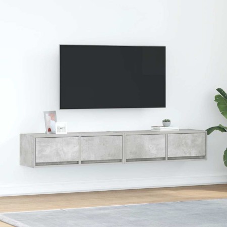 Muebles de TV 2uds madera ingeniería gris hormigón 80x31x25,5cm von , TV-Möbel - Ref: Foro24-861515, Preis: 92,12 €, Rabatt: %