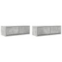 Muebles de TV 2uds madera ingeniería gris hormigón 80x31x25,5cm von , TV-Möbel - Ref: Foro24-861515, Preis: 92,12 €, Rabatt: %
