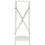 Leñero blanco 34x25x70 cm Acero laminado en frío by , Firewood bags and holders - Ref: Foro24-864320, Price: 44,42 €, Discoun...