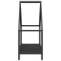 Leñero negro 60x25x60 cm Acero laminado en frío de , Bolsas y soportes de leña - Ref: Foro24-864303, Precio: 38,05 €
