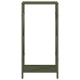 Leñero verde oliva 34x25x70 cm Acero laminado en frío by , Firewood bags and holders - Ref: Foro24-864322, Price: 44,42 €, Di...
