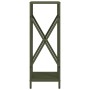 Leñero verde oliva 34x25x70 cm Acero laminado en frío by , Firewood bags and holders - Ref: Foro24-864322, Price: 44,42 €, Di...