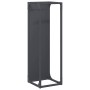 Leñero antracita 25x25x80 cm Acero laminado en frío by , Firewood bags and holders - Ref: Foro24-864265, Price: 44,17 €, Disc...