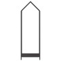 Leñero negro 40x25x120 cm Acero laminado en frío by , Firewood bags and holders - Ref: Foro24-864299, Price: 50,66 €, Discoun...