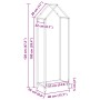 Leñero negro 40x25x120 cm Acero laminado en frío by , Firewood bags and holders - Ref: Foro24-864299, Price: 50,66 €, Discoun...