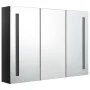 Badezimmerschrank mit LED-Spiegel glänzend schwarz 89x14x62 cm von vidaXL, Badezimmerwaschtische - Ref: Foro24-326526, Preis:...