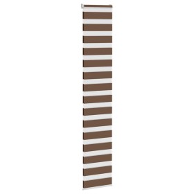 Estor cebra marrón 40x200 cm tejido ancho 35,9 cm poliéster de , Persianas y estores - Ref: Foro24-4014353, Precio: 17,48 €