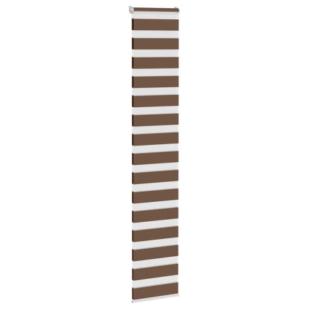 Estor cebra marrón 40x200 cm tejido ancho 35,9 cm poliéster by , Blinds and blinds - Ref: Foro24-4014353, Price: 17,48 €, Dis...