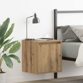 Mesita de noche de pared roble artisan 38x34x40 cm by , Nightstands - Ref: Foro24-861245, Price: 36,14 €, Discount: %