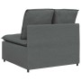 Sofá modular con módulo central y cojines gris oscuro 100 cm von , Unidades para sofás seccionales - Ref: Foro24-4104418, Pre...