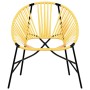Silla de jardín con forma huevo amarillo y negro by , Garden chairs - Ref: Foro24-4009290, Price: 88,05 €, Discount: %