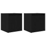 Mesillas de noche de pared 2 uds. Color negro 38x34x40 cm by , Nightstands - Ref: Foro24-861232, Price: 65,55 €, Discount: %