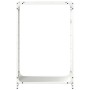 Leñero blanco 60x28x90 cm Acero laminado en frío by , Firewood bags and holders - Ref: Foro24-864212, Price: 62,09 €, Discoun...