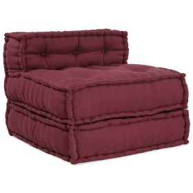 Puf modular tela granate 70x70x54 cm von , Kissen für Stühle und Sofas - Ref: Foro24-4019030, Preis: 136,17 €, Rabatt: %