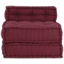 Puf modular tela granate 70x70x54 cm von , Kissen für Stühle und Sofas - Ref: Foro24-4019030, Preis: 136,17 €, Rabatt: %