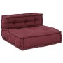 Puf modular tela granate 70x70x54 cm von , Kissen für Stühle und Sofas - Ref: Foro24-4019030, Preis: 136,17 €, Rabatt: %