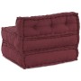 Puf modular tela granate 70x70x54 cm von , Kissen für Stühle und Sofas - Ref: Foro24-4019030, Preis: 136,17 €, Rabatt: %