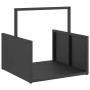 Leñero negro 40x40x40 cm Acero laminado en frío von , Brennholztaschen und -halter - Ref: Foro24-864271, Preis: 39,54 €, Raba...