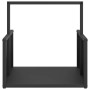 Leñero negro 40x40x40 cm Acero laminado en frío von , Brennholztaschen und -halter - Ref: Foro24-864271, Preis: 39,54 €, Raba...