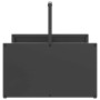 Leñero negro 40x40x40 cm Acero laminado en frío de , Bolsas y soportes de leña - Ref: Foro24-864271, Precio: 41,75 €