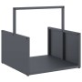 Leñero antracita 40x40x40 cm Acero laminado en frío by , Firewood bags and holders - Ref: Foro24-864273, Price: 41,19 €, Disc...