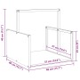 Leñero antracita 40x40x40 cm Acero laminado en frío by , Firewood bags and holders - Ref: Foro24-864273, Price: 41,19 €, Disc...