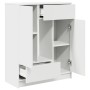 Aparador con cajones y puertas blanco 73x31x90 cm by , Sideboards - Ref: Foro24-861850, Price: 96,32 €, Discount: %