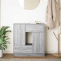Aparador con cajones y puertas gris Sonoma 70,5x34x74,5 cm by , Sideboards - Ref: Foro24-861846, Price: 96,45 €, Discount: %