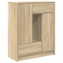 Aparador con cajones y puertas roble Sonoma 73x31x90 cm de , Aparadores - Ref: Foro24-861852, Precio: 96,88 €, Descuento: %